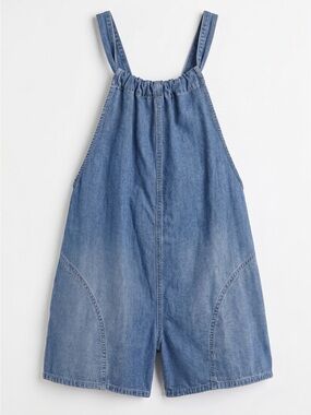 Denim Shortalls Romper - Overalls Summer Fall Oversized